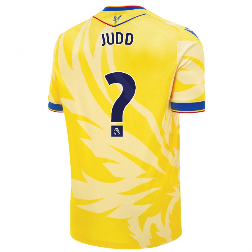 Kids Football Jasper Judd #0 Yellow Away Jersey 2024/25 T-Shirt