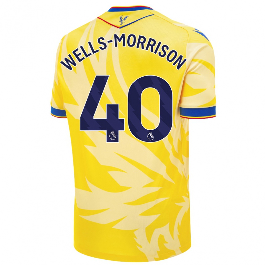 Kids Football Jack Wells-Morrison #40 Yellow Away Jersey 2024/25 T-Shirt