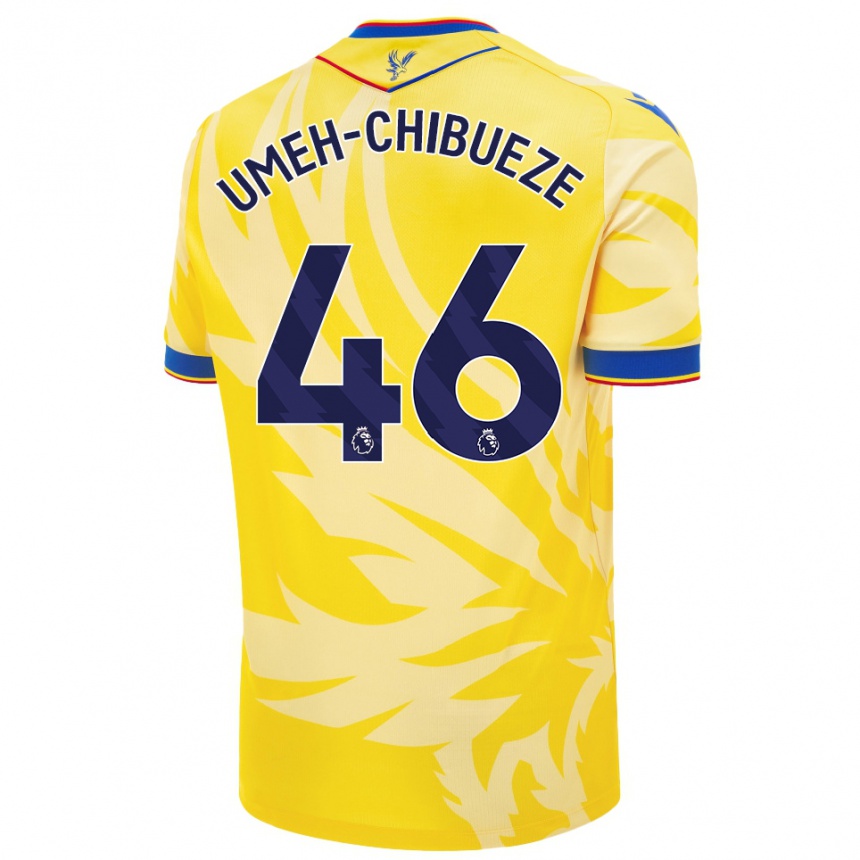 Kids Football Franco Umeh-Chibueze #46 Yellow Away Jersey 2024/25 T-Shirt