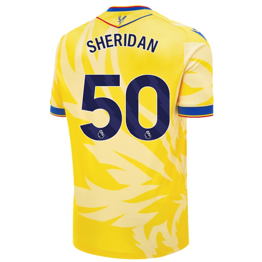 Kids Football Joe Sheridan #50 Yellow Away Jersey 2024/25 T-Shirt