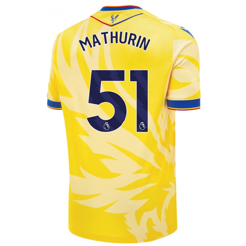 Kids Football Roshaun Mathurin #51 Yellow Away Jersey 2024/25 T-Shirt