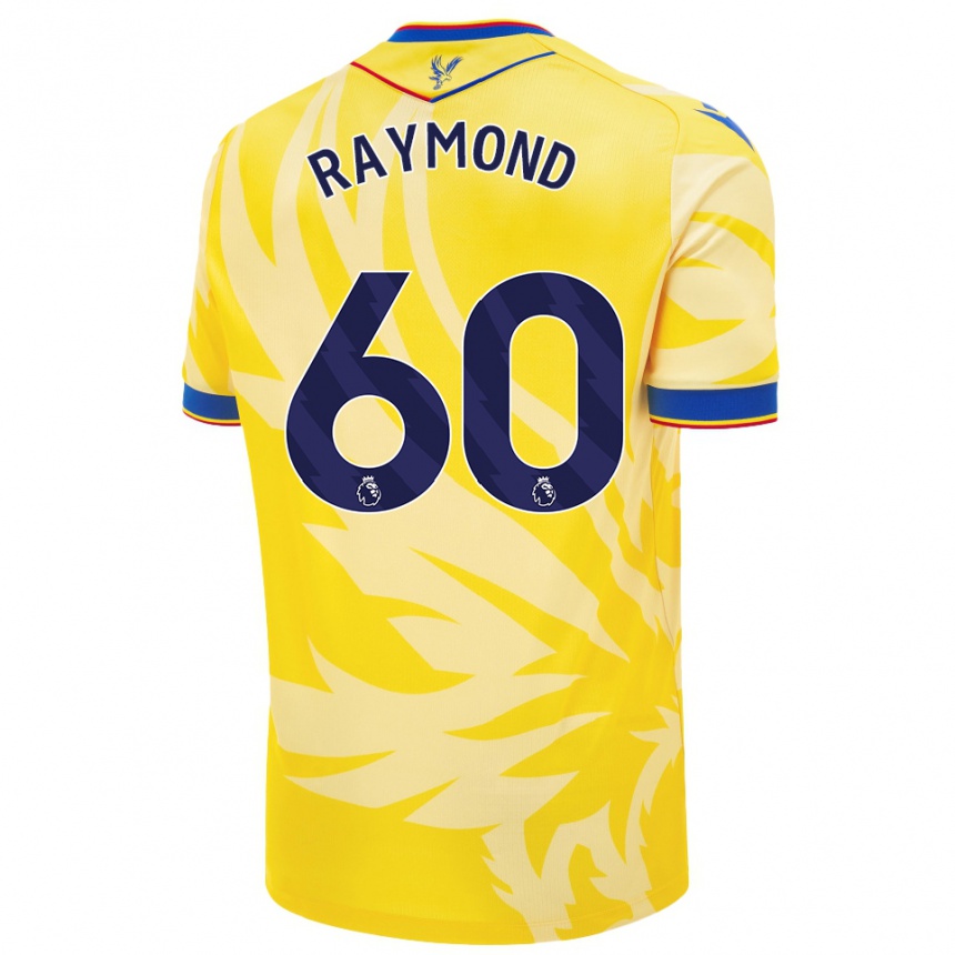 Kids Football Jadan Raymond #60 Yellow Away Jersey 2024/25 T-Shirt