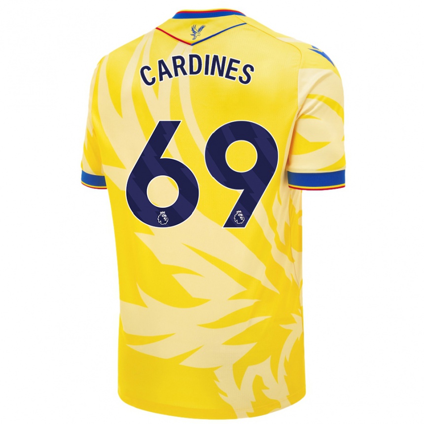 Kids Football Rio Cardines #69 Yellow Away Jersey 2024/25 T-Shirt