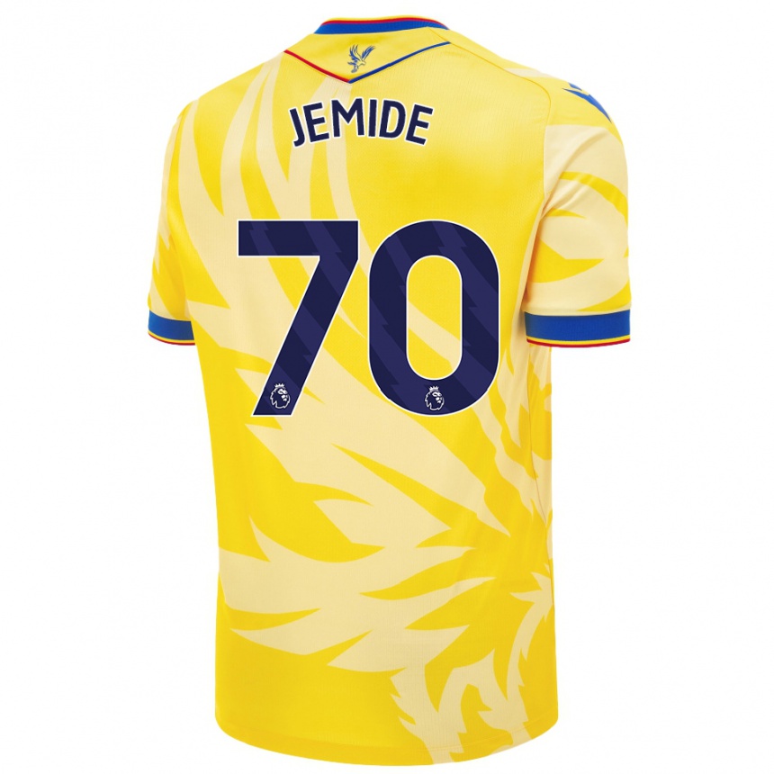 Kids Football Mofe Jemide #70 Yellow Away Jersey 2024/25 T-Shirt