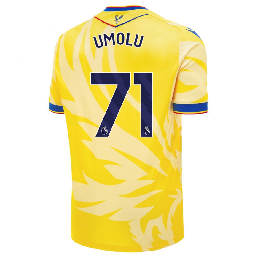 Kids Football Jemiah Umolu #71 Yellow Away Jersey 2024/25 T-Shirt