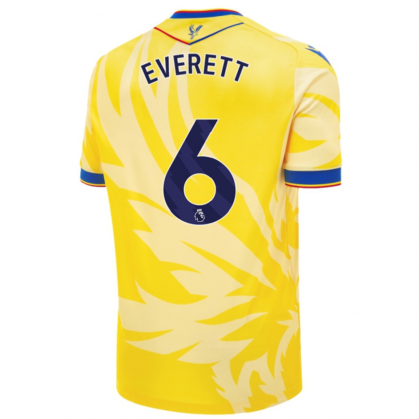 Kids Football Aimee Everett #6 Yellow Away Jersey 2024/25 T-Shirt