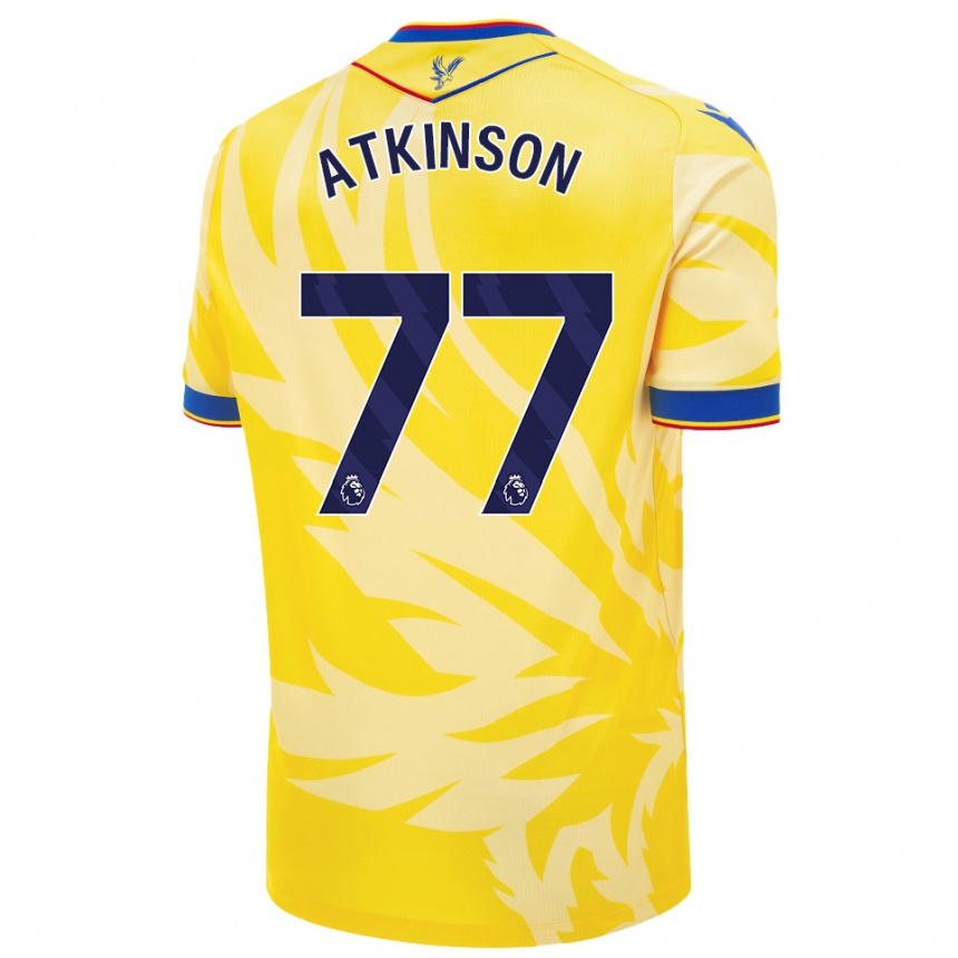 Kids Football Isibeal Atkinson #77 Yellow Away Jersey 2024/25 T-Shirt