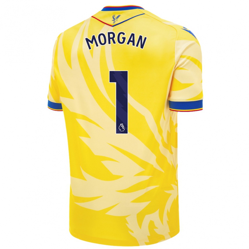 Kids Football Chloe Morgan #1 Yellow Away Jersey 2024/25 T-Shirt