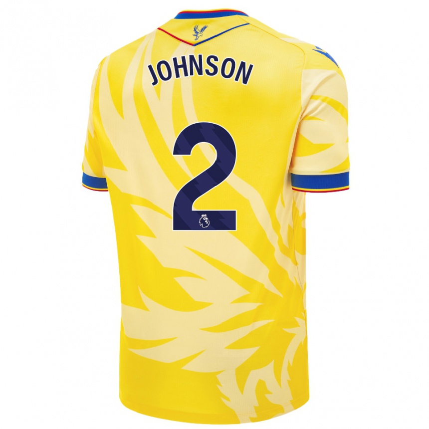 Kids Football Annabel Johnson #2 Yellow Away Jersey 2024/25 T-Shirt