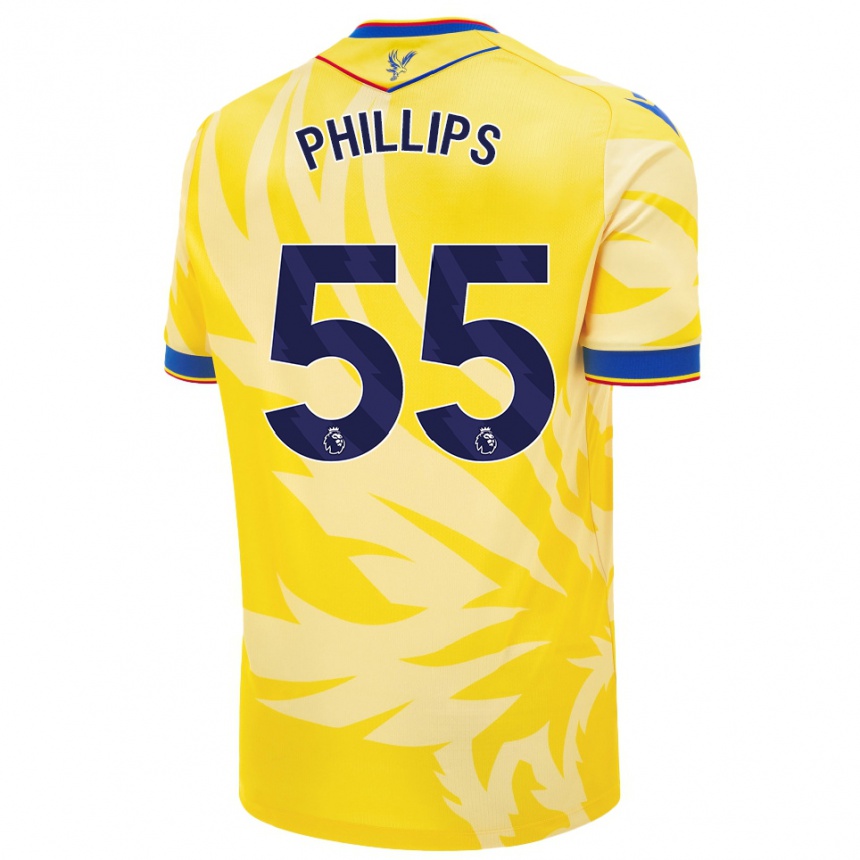 Kids Football Killian Phillips #55 Yellow Away Jersey 2024/25 T-Shirt