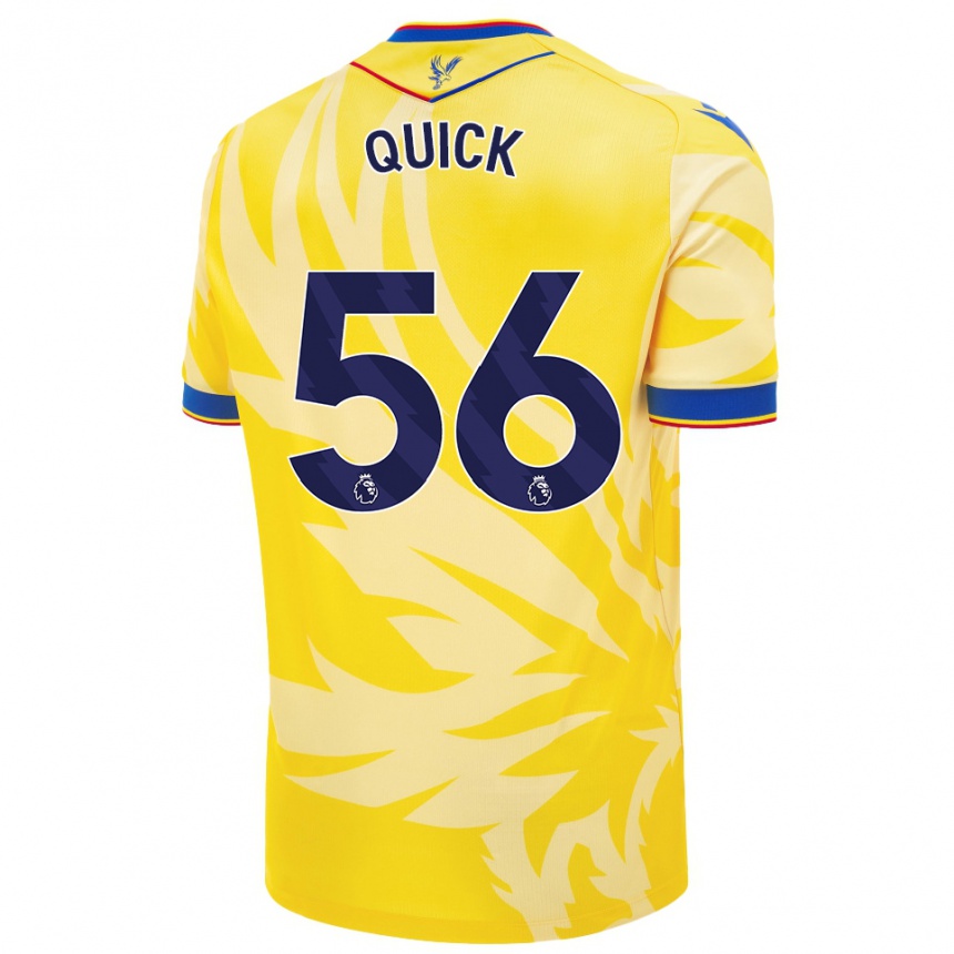 Kids Football Daniel Quick #56 Yellow Away Jersey 2024/25 T-Shirt