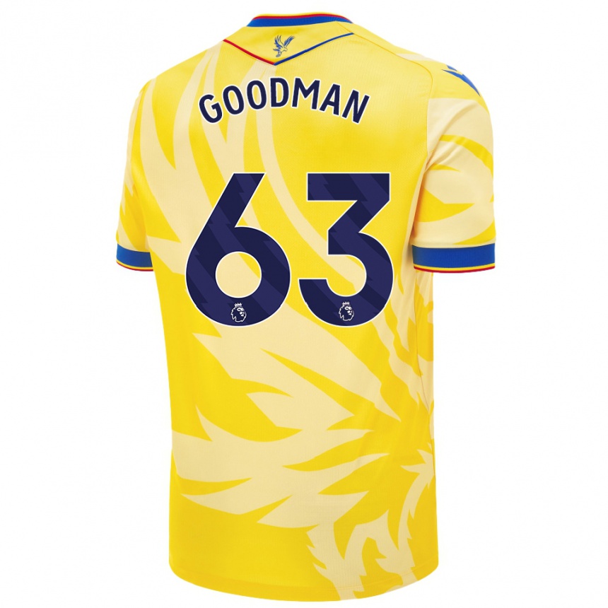 Kids Football Owen Goodman #63 Yellow Away Jersey 2024/25 T-Shirt