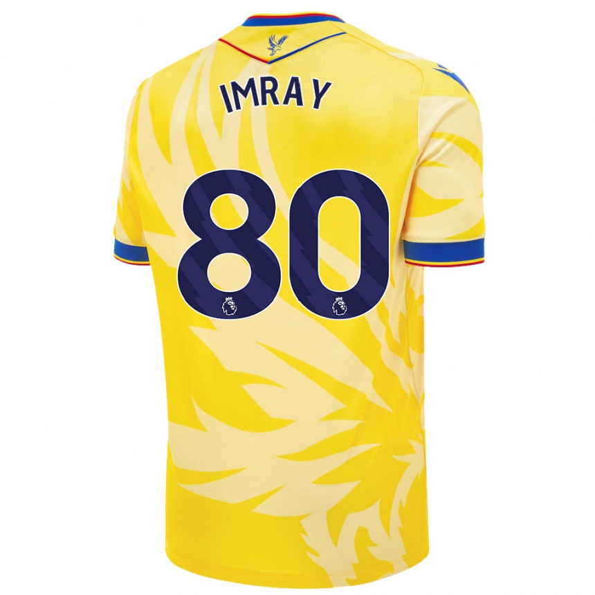 Kids Football Danny Imray #80 Yellow Away Jersey 2024/25 T-Shirt