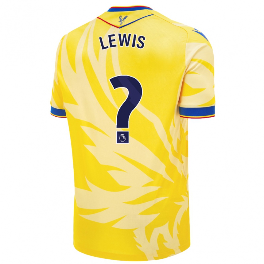 Kids Football Cameron Lewis Brown #0 Yellow Away Jersey 2024/25 T-Shirt