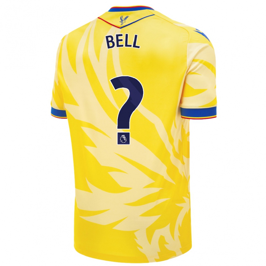 Kids Football Freddie Bell #0 Yellow Away Jersey 2024/25 T-Shirt