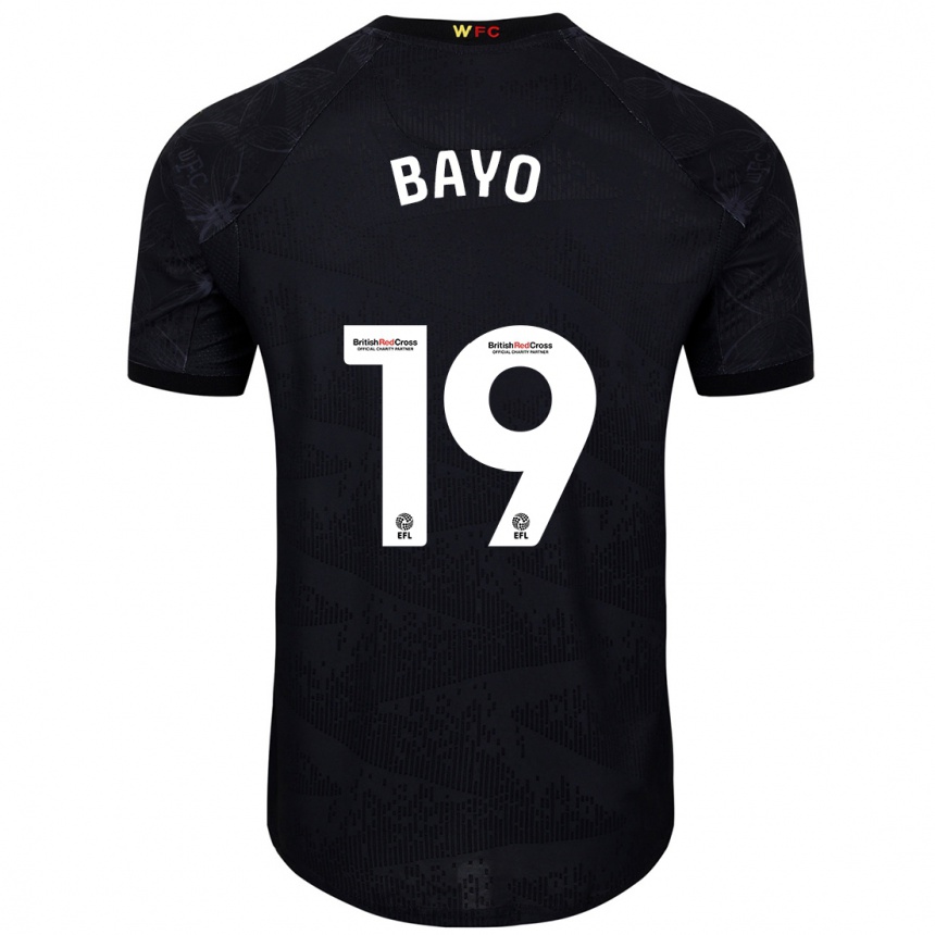 Kids Football Vakoun Bayo #19 Black White Away Jersey 2024/25 T-Shirt