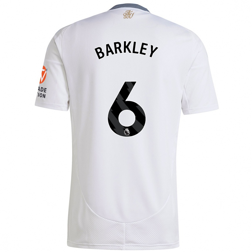 Kids Football Ross Barkley #6 White Away Jersey 2024/25 T-Shirt