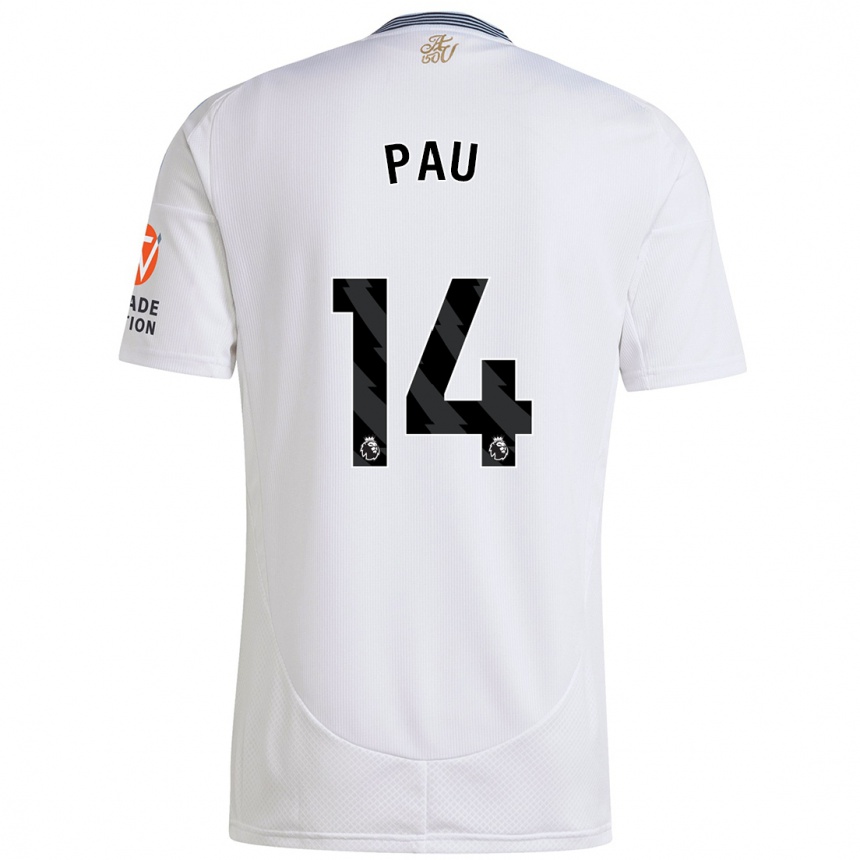 Kids Football Pau Torres #14 White Away Jersey 2024/25 T-Shirt