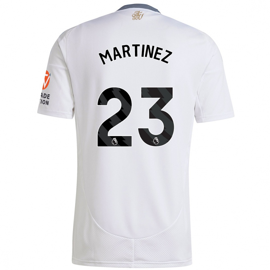 Kids Football Emiliano Martínez #23 White Away Jersey 2024/25 T-Shirt