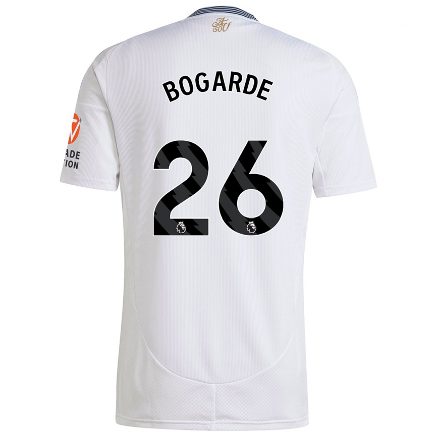 Kids Football Lamare Bogarde #26 White Away Jersey 2024/25 T-Shirt