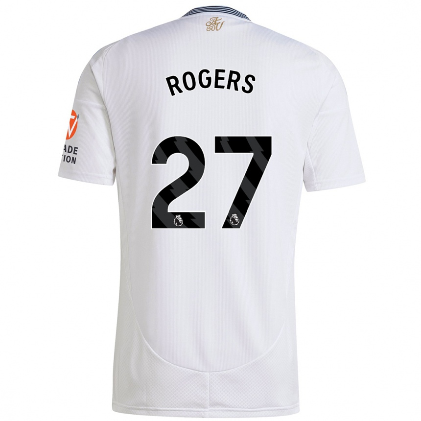 Kids Football Morgan Rogers #27 White Away Jersey 2024/25 T-Shirt