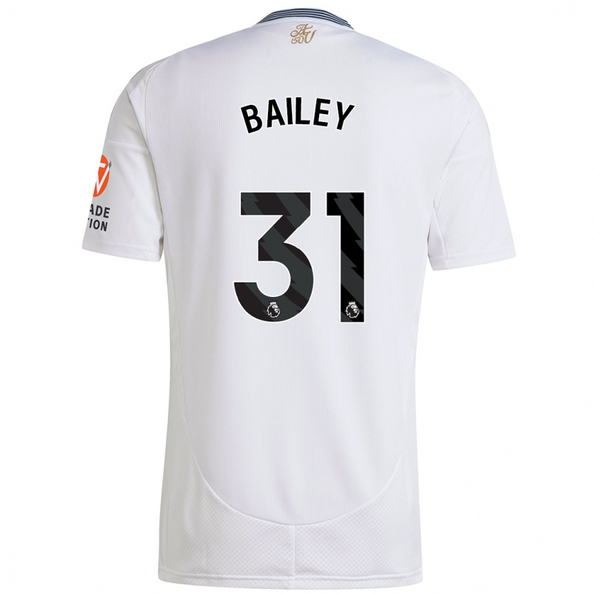 Kids Football Leon Bailey #31 White Away Jersey 2024/25 T-Shirt