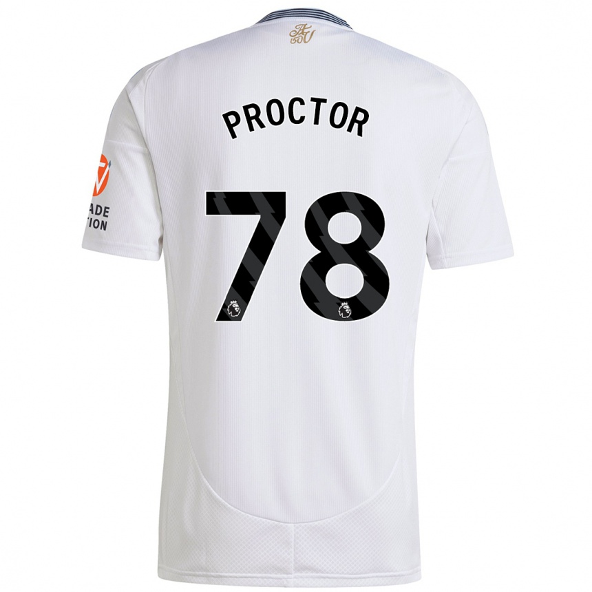 Kids Football Sam Proctor #78 White Away Jersey 2024/25 T-Shirt