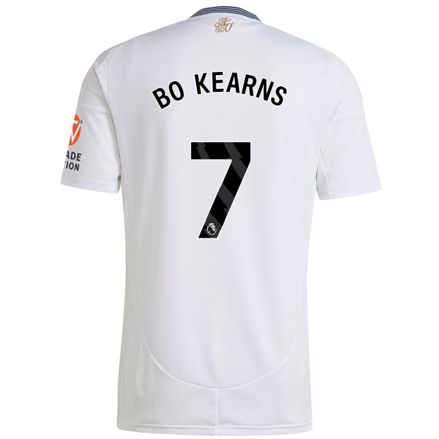 Kids Football Missy Bo Kearns #7 White Away Jersey 2024/25 T-Shirt