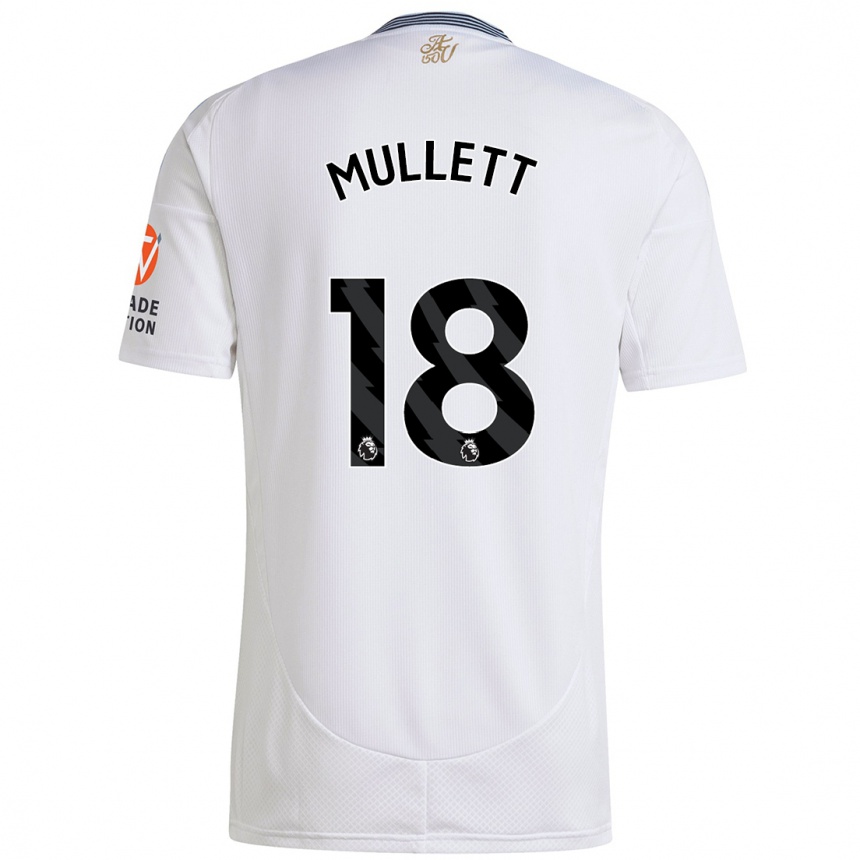 Kids Football Georgia Mullett #18 White Away Jersey 2024/25 T-Shirt