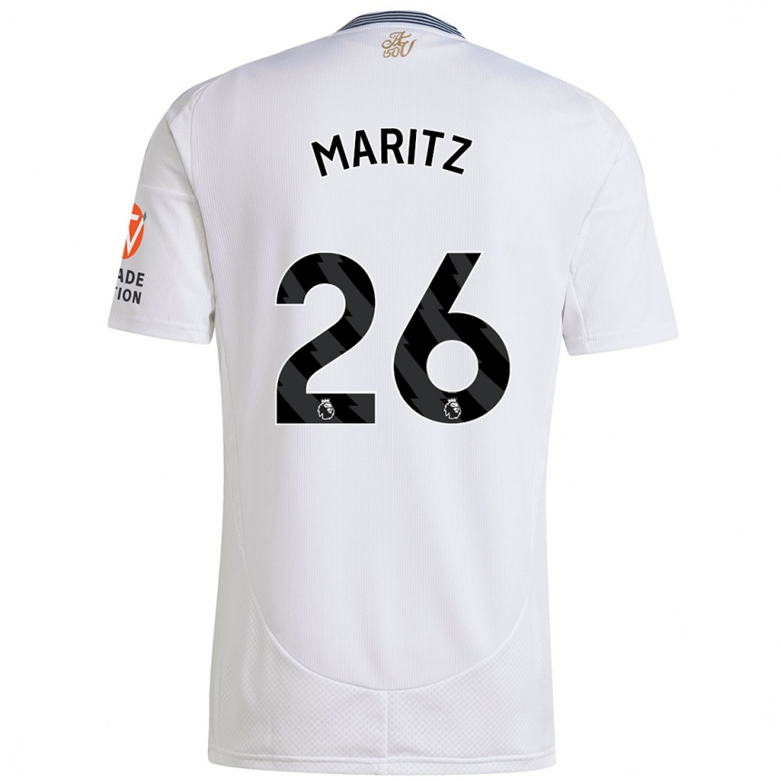 Kids Football Noelle Maritz #26 White Away Jersey 2024/25 T-Shirt