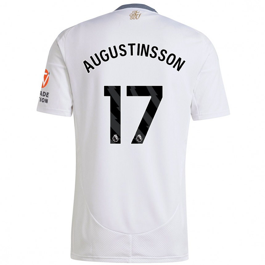 Kids Football Ludwig Augustinsson #17 White Away Jersey 2024/25 T-Shirt