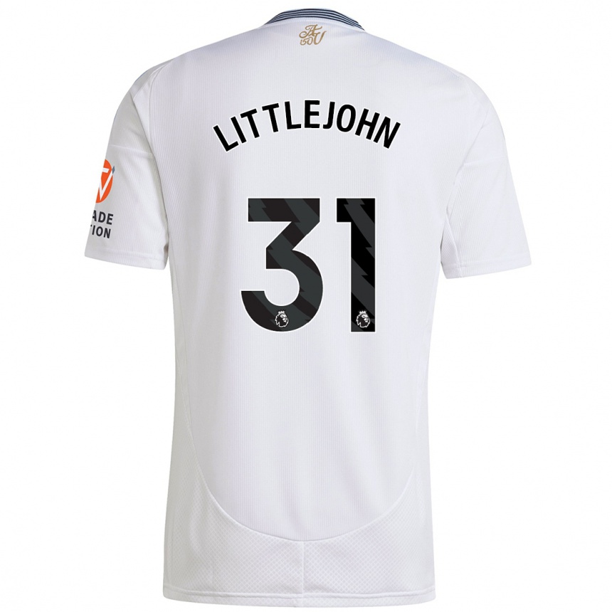 Kids Football Ruesha Littlejohn #31 White Away Jersey 2024/25 T-Shirt