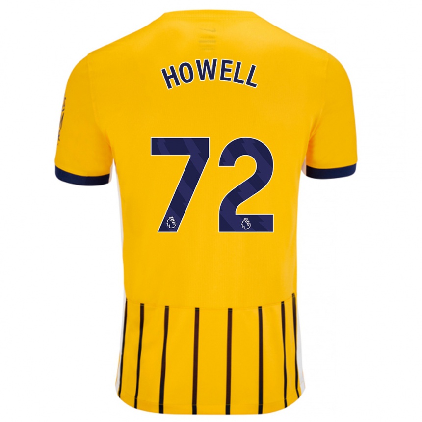 Kids Football Harry Howell #72 Gold Blue Pinstripes Away Jersey 2024/25 T-Shirt