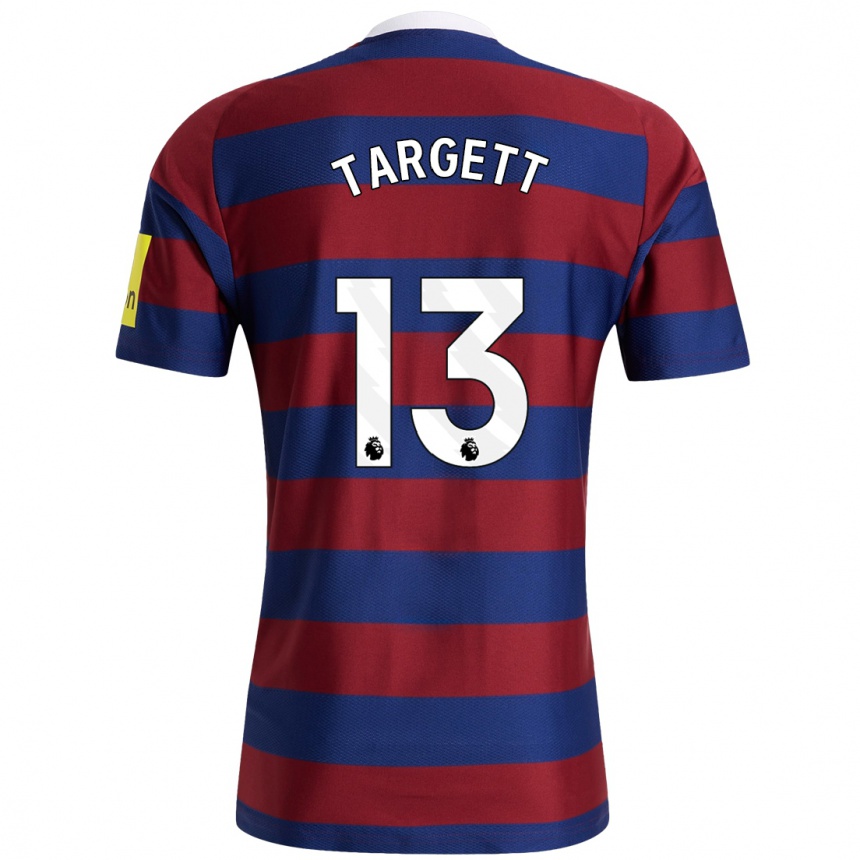 Kids Football Matt Targett #13 Burgundy Navy Blue Away Jersey 2024/25 T-Shirt