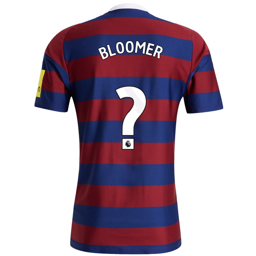 Kids Football Guy Bloomer #0 Burgundy Navy Blue Away Jersey 2024/25 T-Shirt