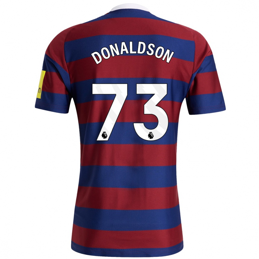 Kids Football Josh Donaldson #73 Burgundy Navy Blue Away Jersey 2024/25 T-Shirt