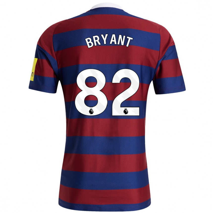 Kids Football Thomas Bryant #82 Burgundy Navy Blue Away Jersey 2024/25 T-Shirt