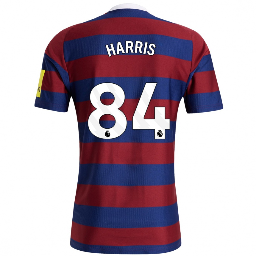 Kids Football Aidan Harris #84 Burgundy Navy Blue Away Jersey 2024/25 T-Shirt