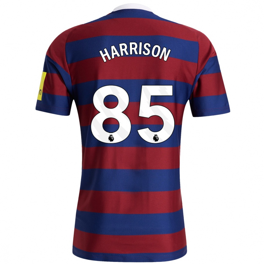 Kids Football Adam Harrison #85 Burgundy Navy Blue Away Jersey 2024/25 T-Shirt