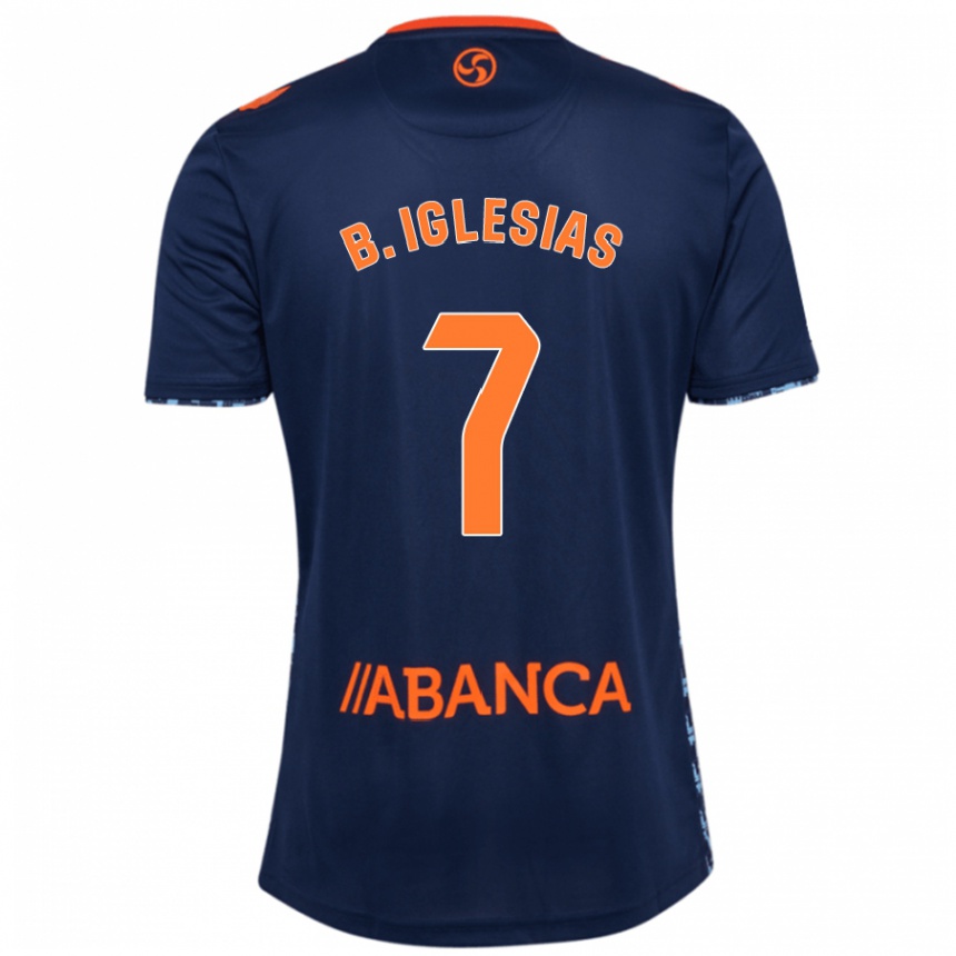 Kids Football Borja Iglesias #7 Navy Blue Away Jersey 2024/25 T-Shirt