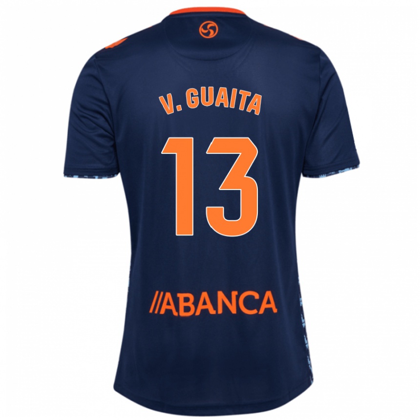 Kids Football Vicente Guaita #13 Navy Blue Away Jersey 2024/25 T-Shirt