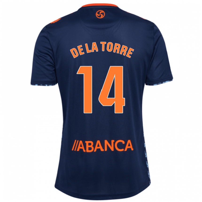 Kids Football Luca De La Torre #14 Navy Blue Away Jersey 2024/25 T-Shirt