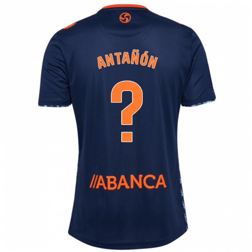 Kids Football Andrés Antañón #0 Navy Blue Away Jersey 2024/25 T-Shirt