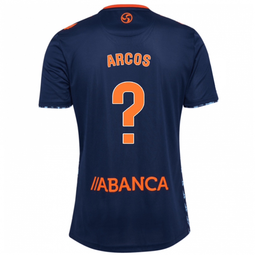 Kids Football Ángel Arcos #0 Navy Blue Away Jersey 2024/25 T-Shirt