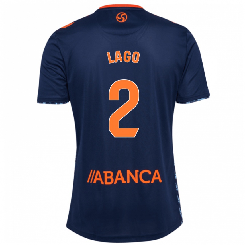 Kids Football Yoel Lago #2 Navy Blue Away Jersey 2024/25 T-Shirt