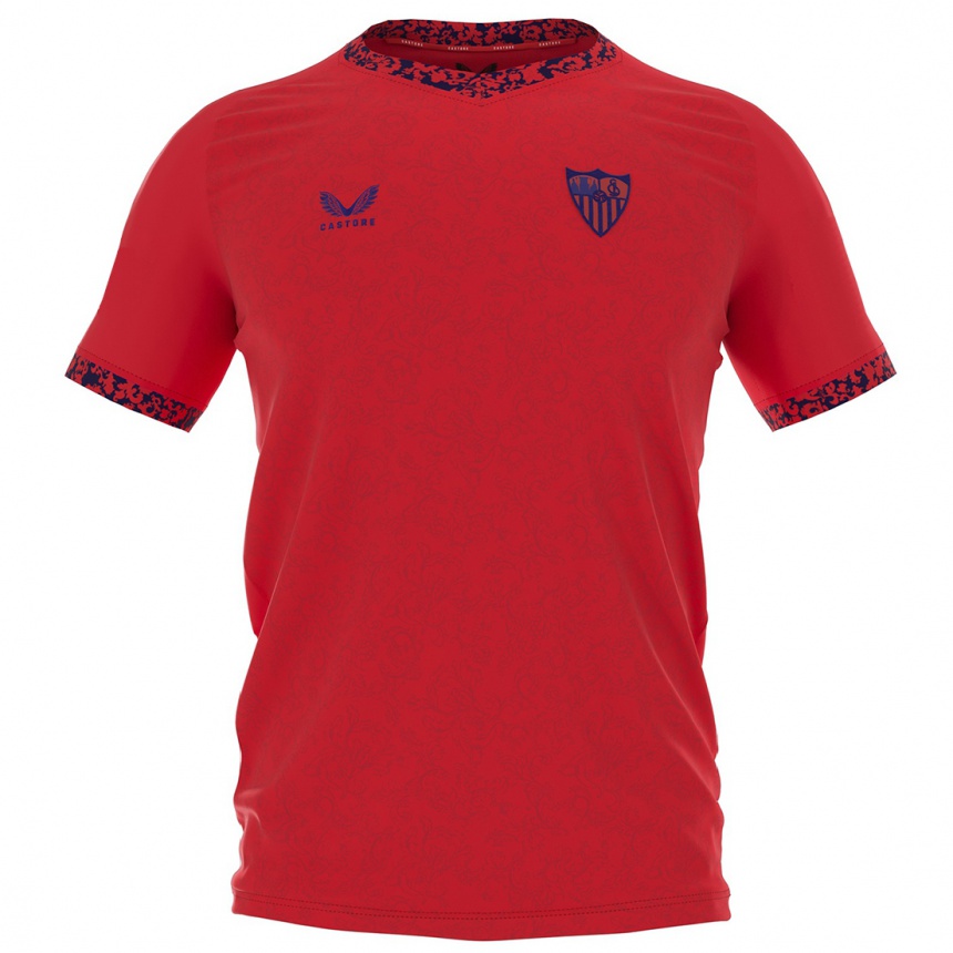 Kids Football Alberto González #0 Red Away Jersey 2024/25 T-Shirt