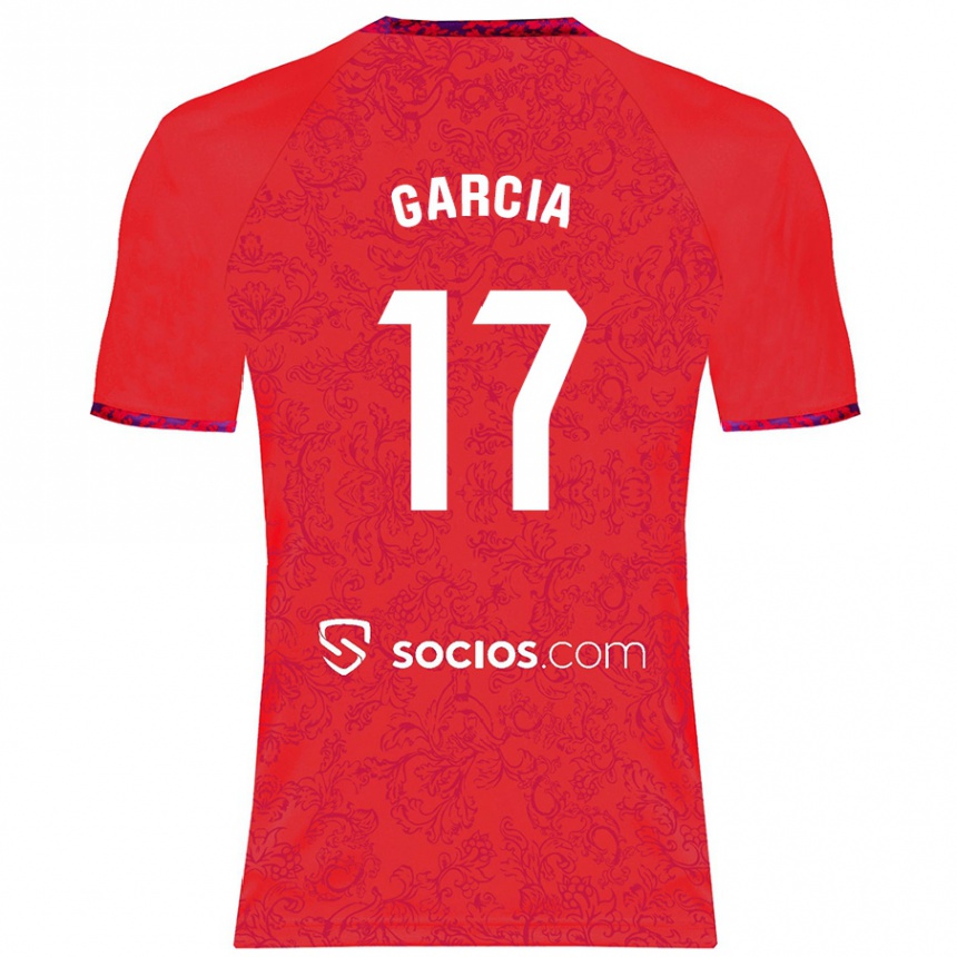 Kids Football Débora García #17 Red Away Jersey 2024/25 T-Shirt