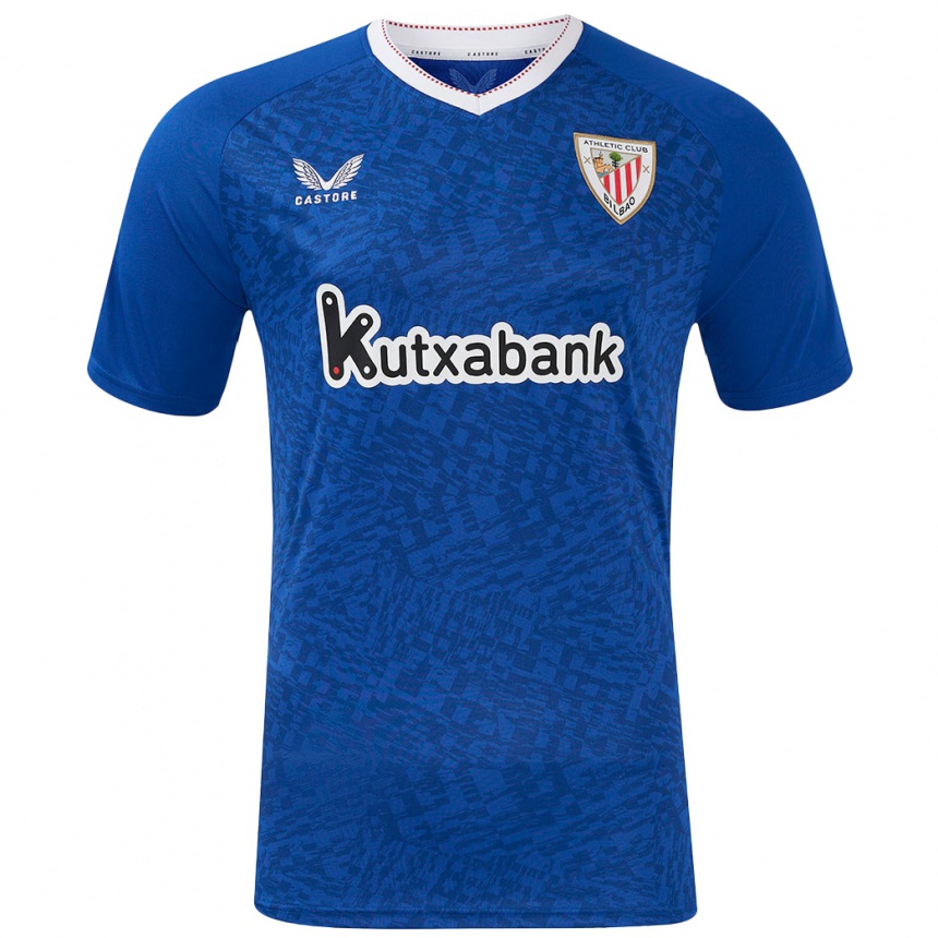 Kids Football Nerea Nevado Gómez #17 Royal Blue Away Jersey 2024/25 T-Shirt