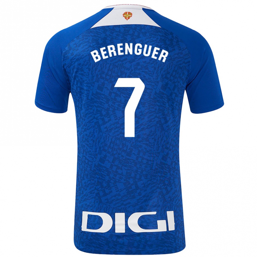 Kids Football Álex Berenguer #7 Royal Blue Away Jersey 2024/25 T-Shirt