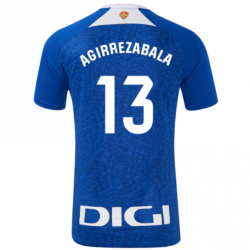 Kids Football Julen Agirrezabala #13 Royal Blue Away Jersey 2024/25 T-Shirt